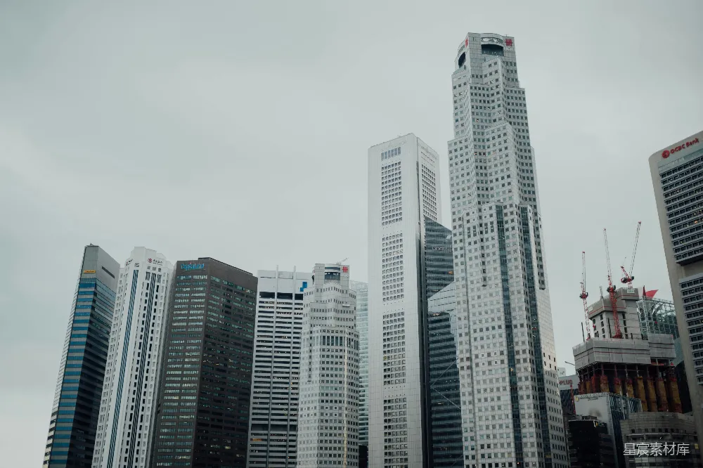 高清摄影  低角度拍摄的建筑物照片