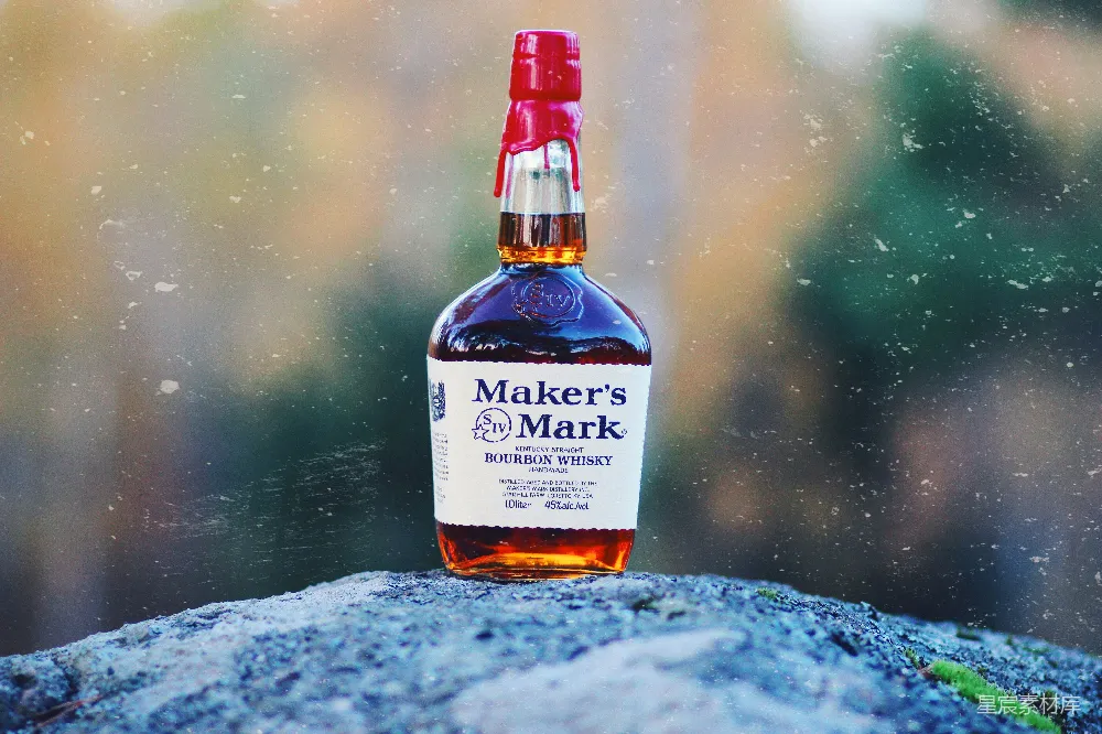 高清摄影  Maker's Mark瓶子的照片