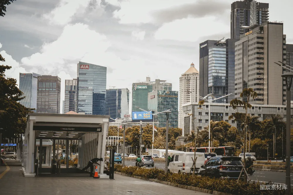 高清摄影  一座高楼林立的城市