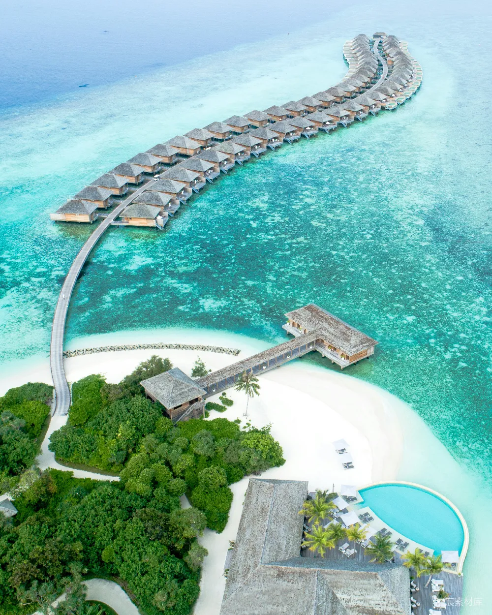 高清摄影 壁纸 自然 旅行 白天的岛屿空中俯瞰图