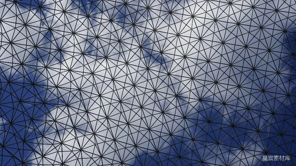 高清摄影  一幅带有天空背景的建筑物特写图。