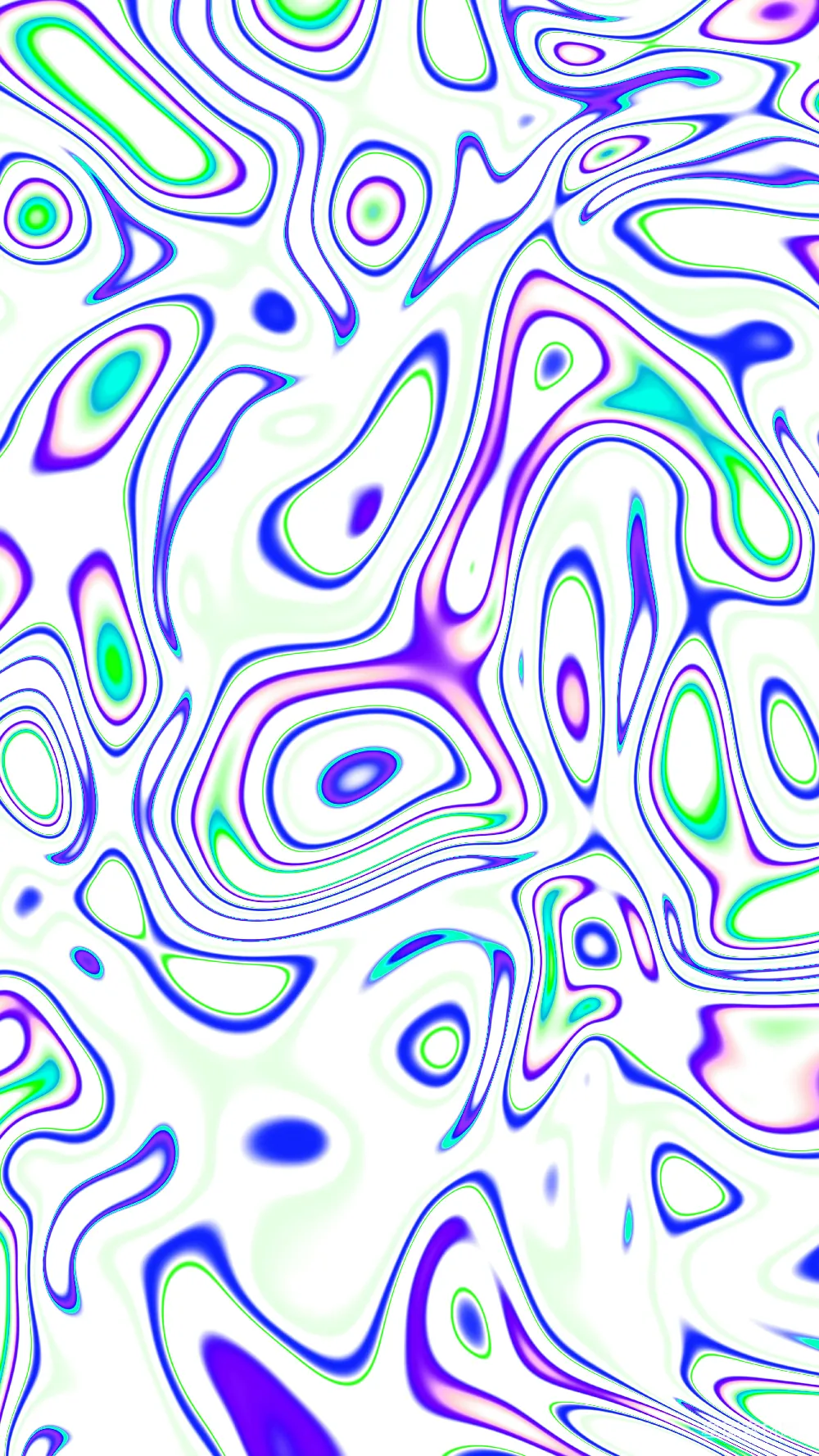 高清摄影  抽象流体艺术，带有紫色、蓝色和绿色的漩涡。