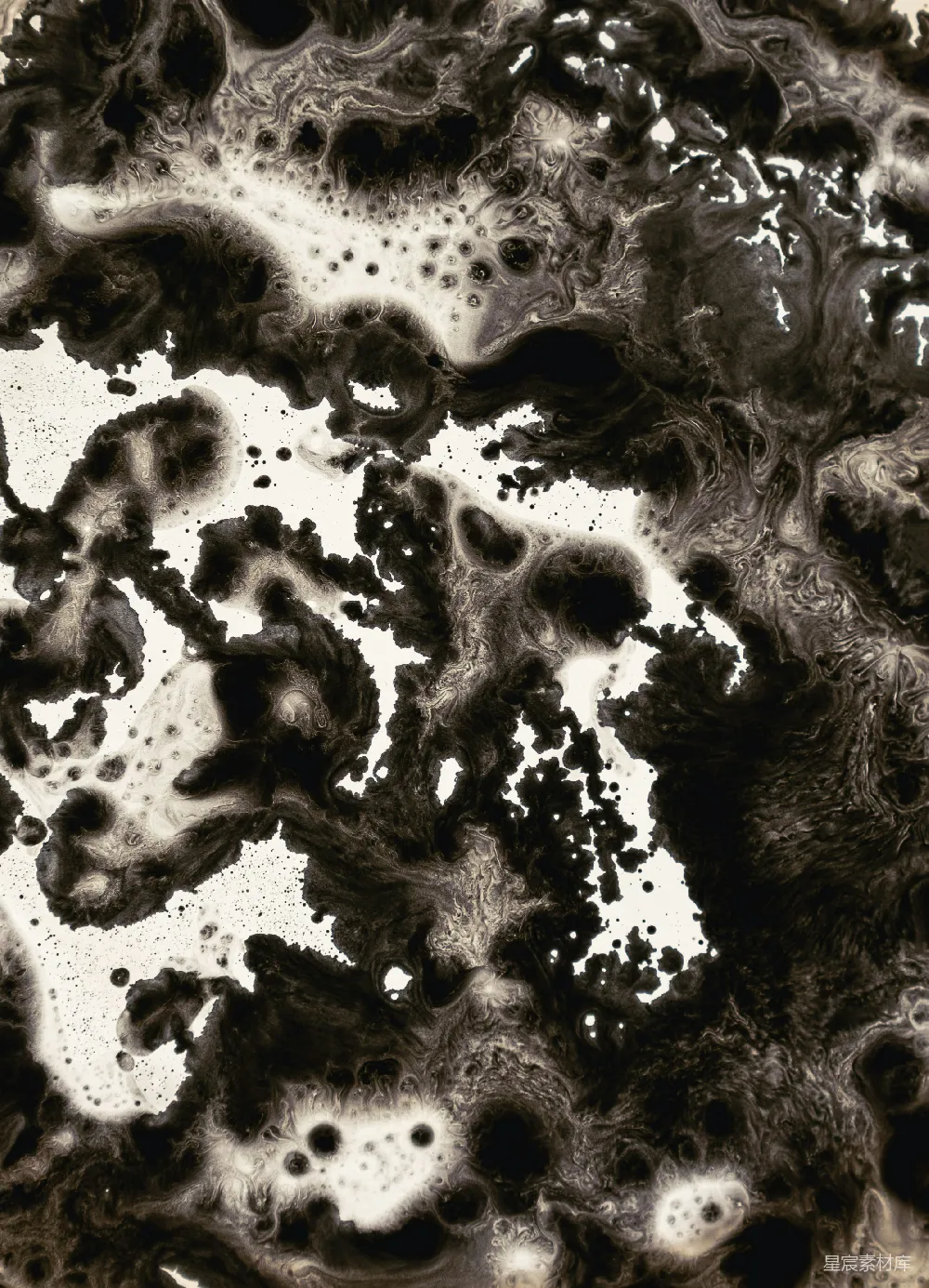高清摄影 实验性 黑白抽象画