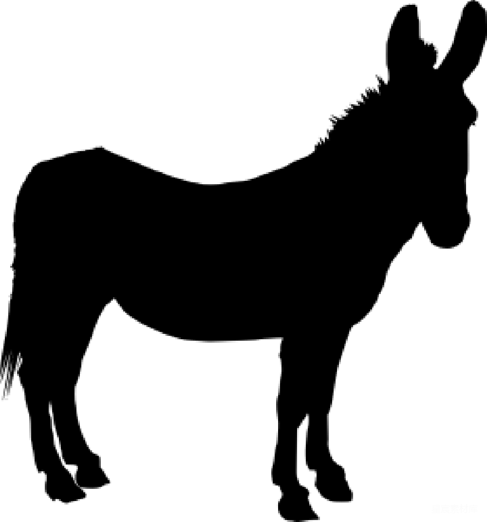 元素素材 驴