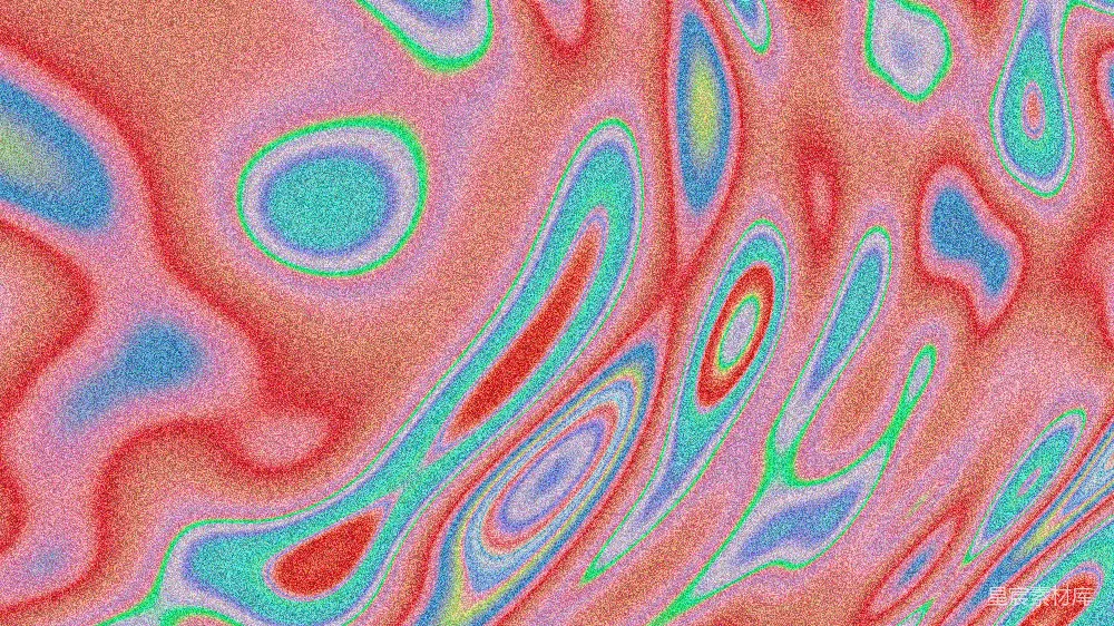 高清摄影  抽象流体艺术，带有粉色、蓝色和绿色的漩涡。