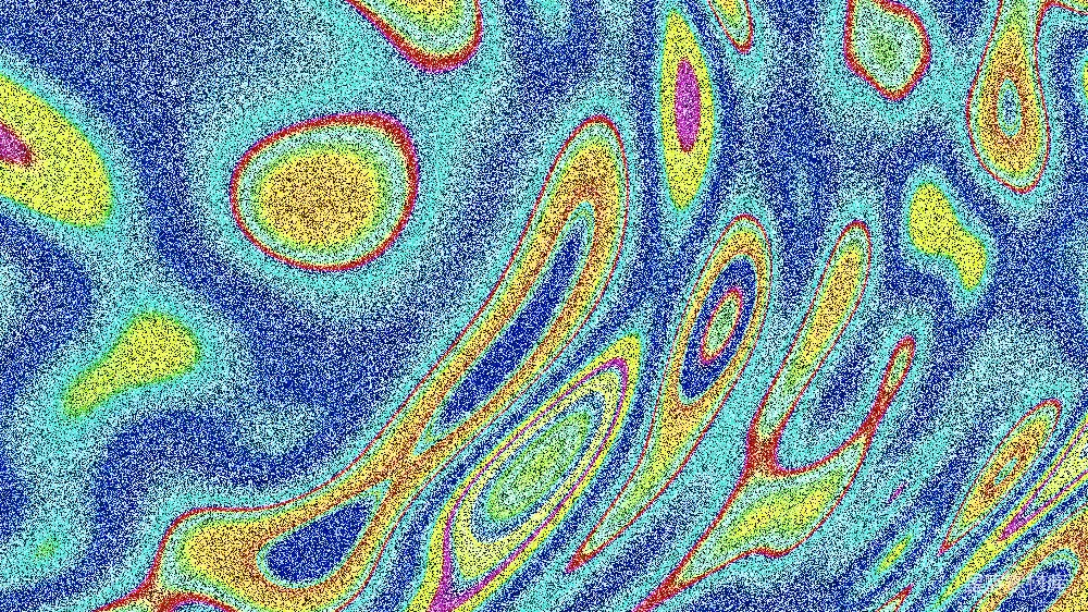 高清摄影  抽象的彩色波浪线和形状图案