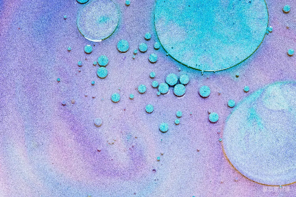 高清摄影  绿色和红色抽象画作
