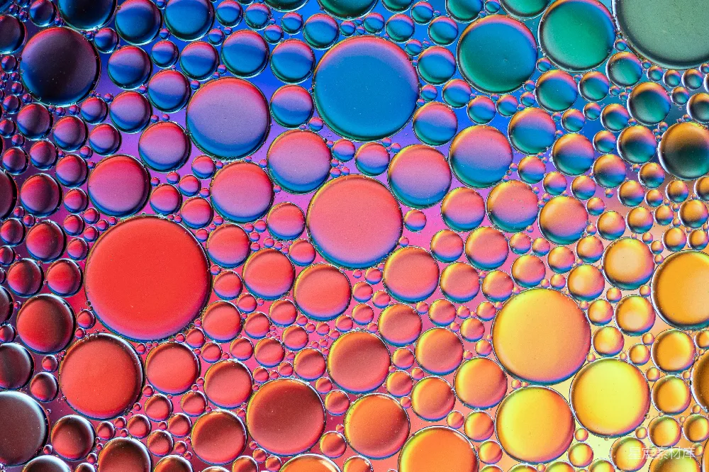 高清摄影 实验性 水中彩色气泡的特写视角