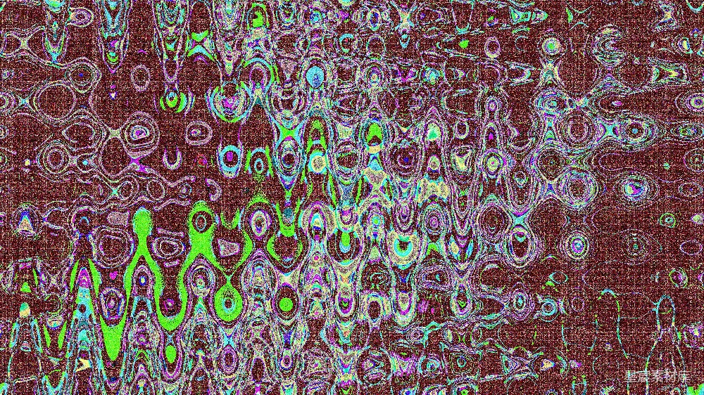 高清摄影  抽象的波浪图案，颜色和形状扭曲变形。