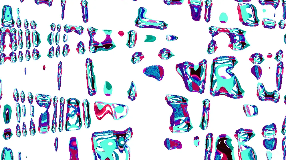 高清摄影  摘要，颜色鲜艳的错位形状。