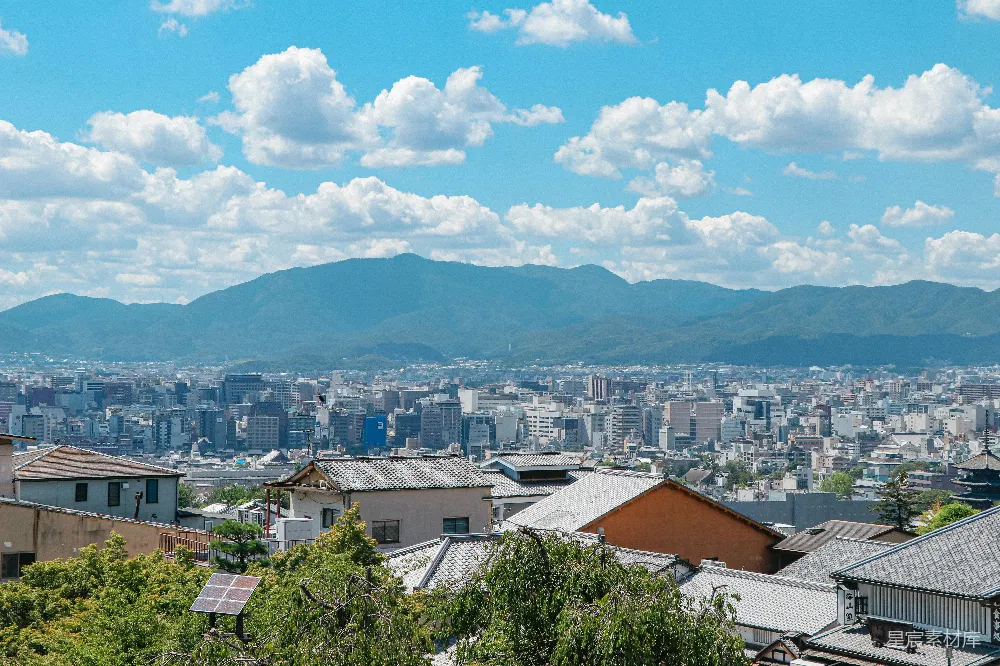 高清摄影  白天的航拍城市建筑图景