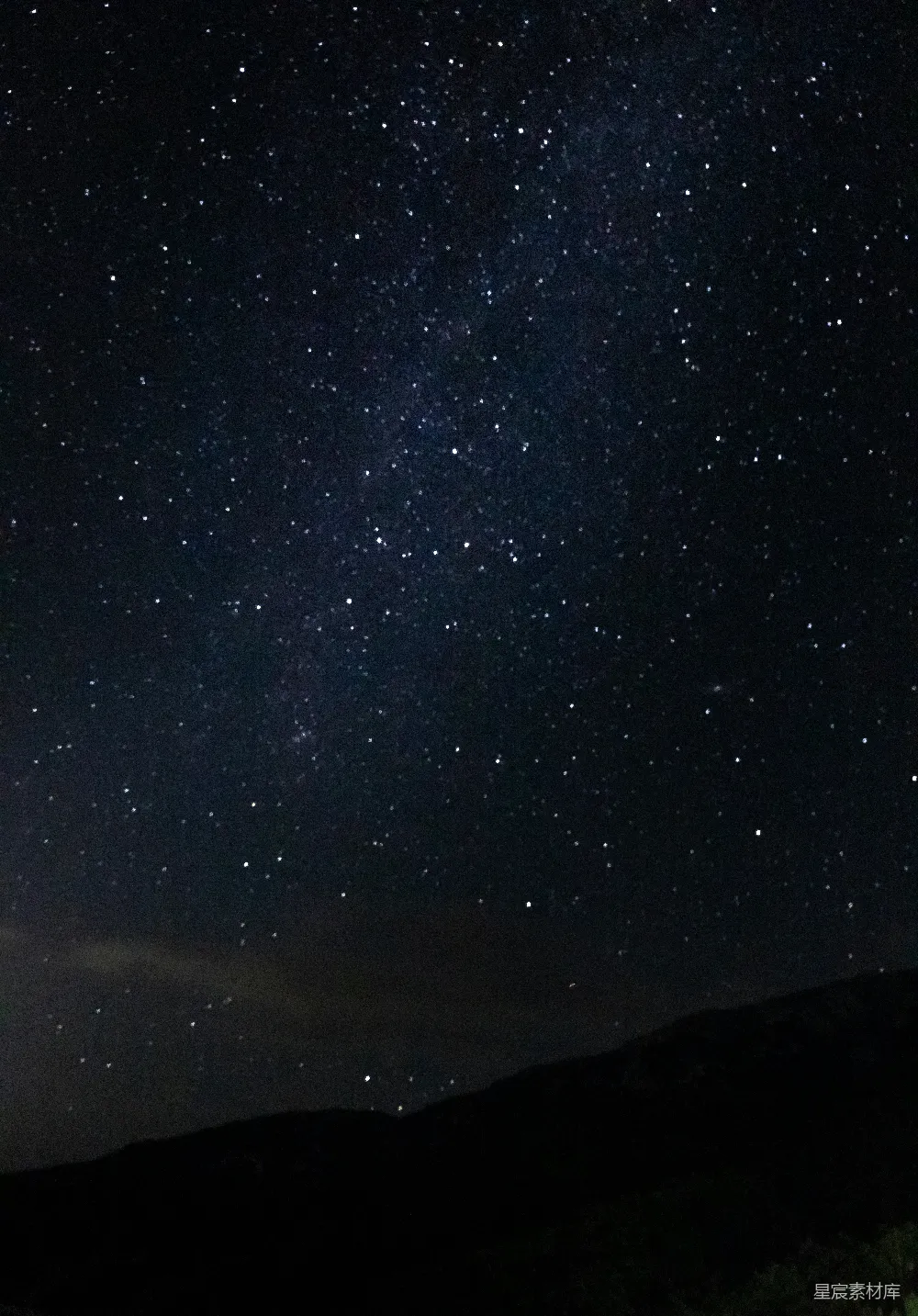 高清摄影  夜空中充满了星星。