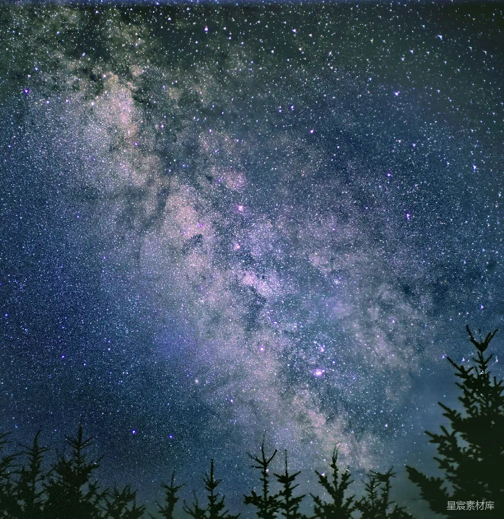 高清摄影  正在拍摄星空照片的人