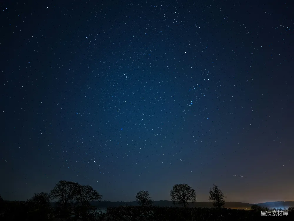 高清摄影 自然 一个有几颗星星的夜空