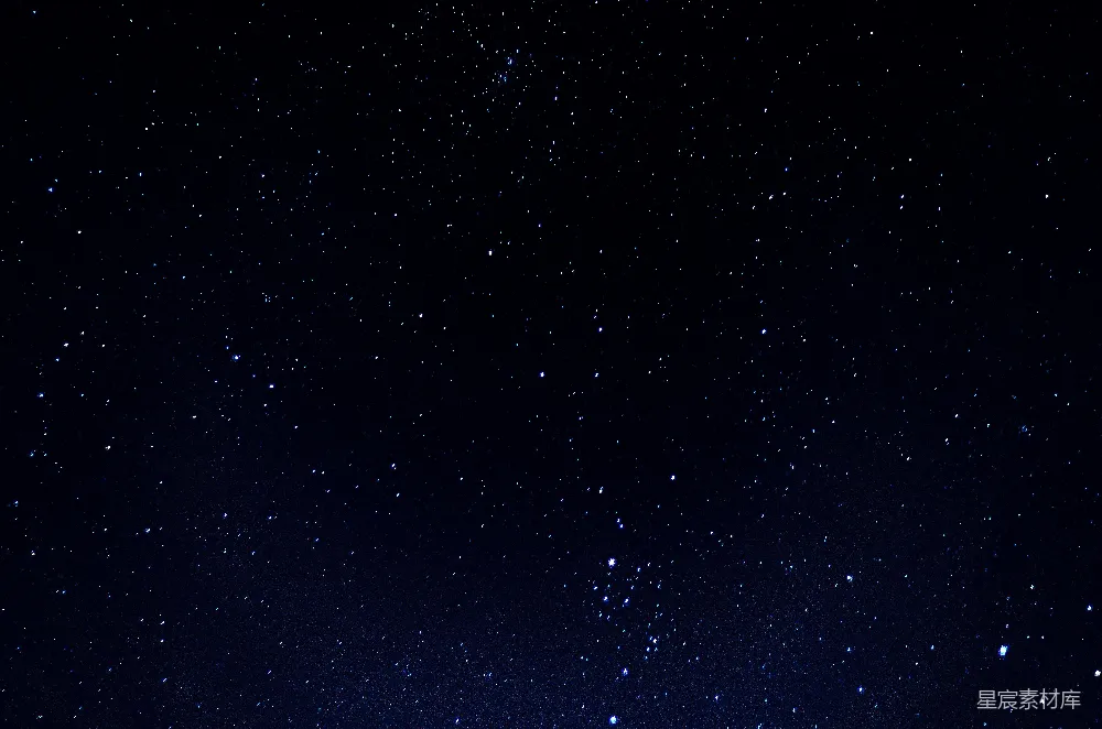 高清摄影  夜晚蓝天星光点点