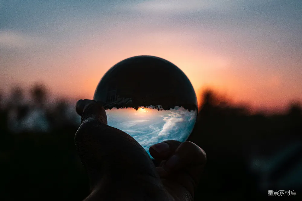 高清摄影  雪地摄影球形镜头