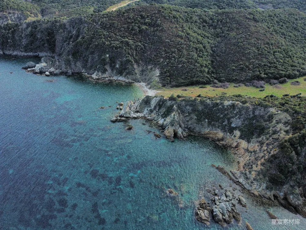 高清摄影  一片被树木环绕的水域