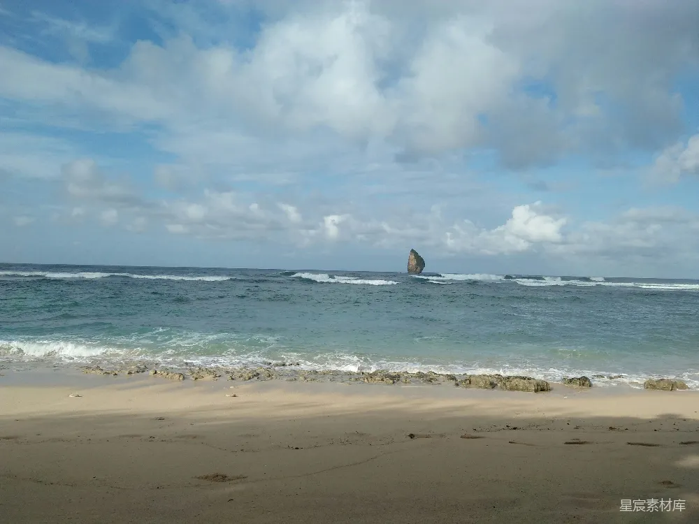 高清摄影  一个正在海浪上冲浪的人