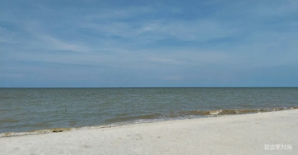 高清摄影  从海滩上看海景