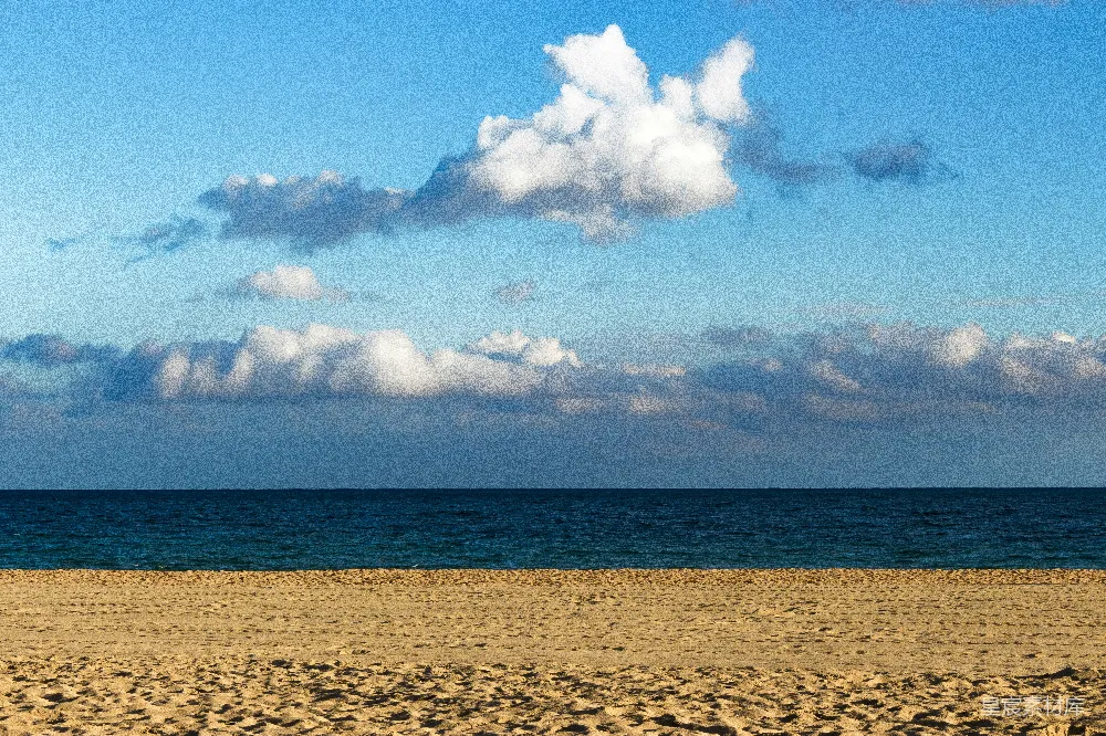 高清摄影  蓝天下的海岸