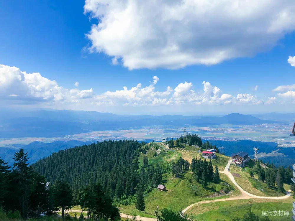 高清摄影  一幅有树木和背景中的水面的风景。