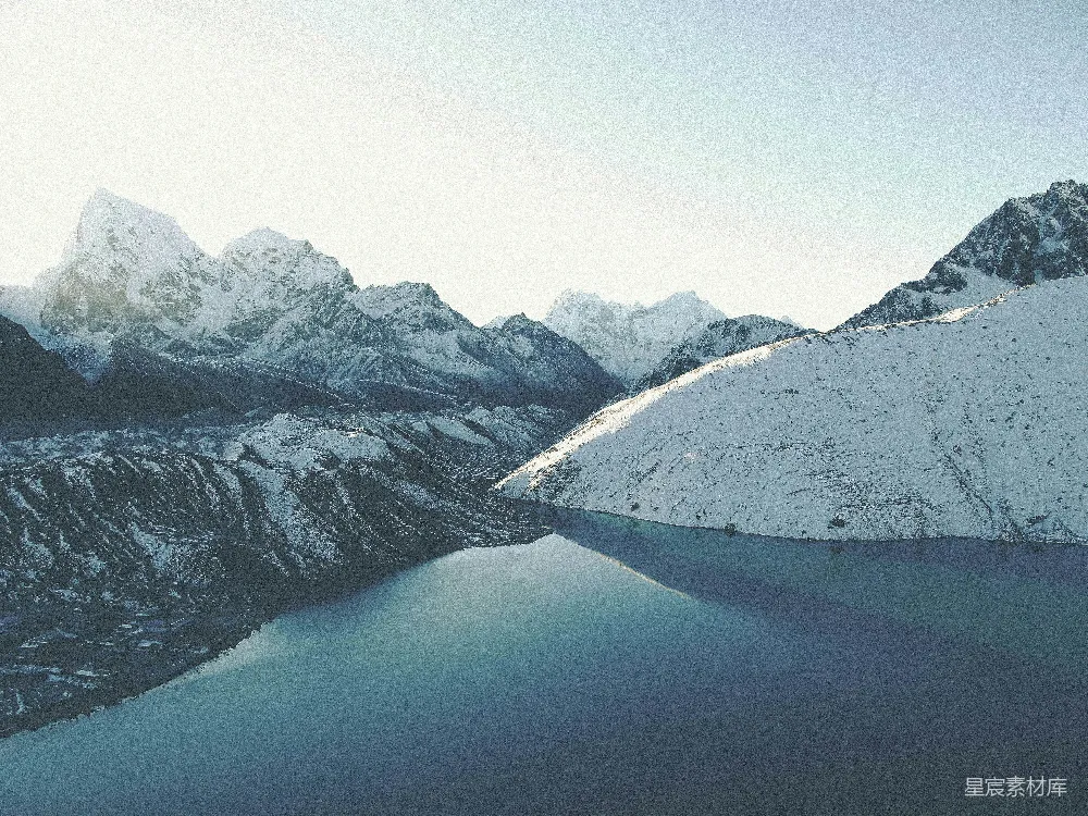 高清摄影 壁纸 冰雪覆盖的山地摄影