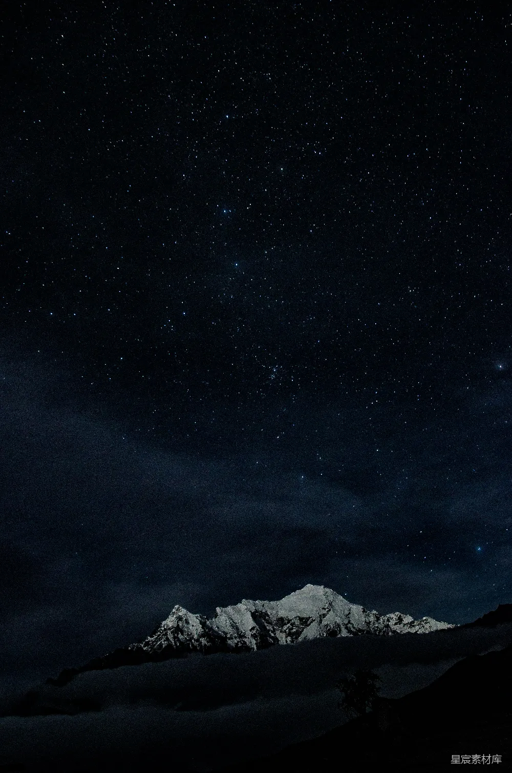 高清摄影  星夜下的冰山