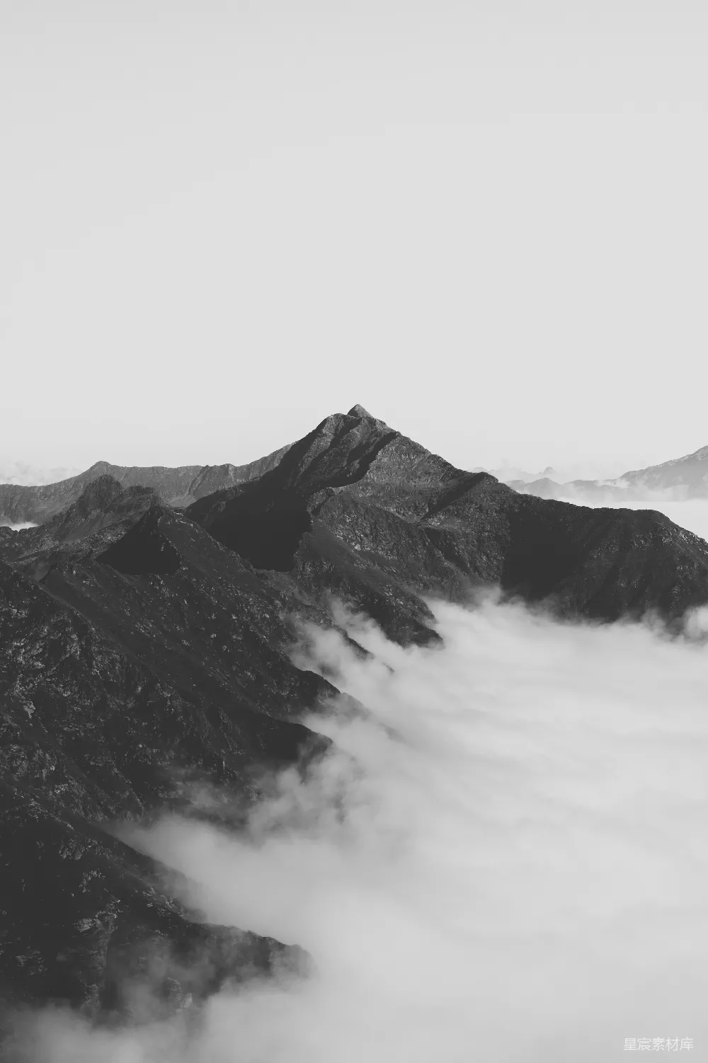 高清摄影  灰山白天下