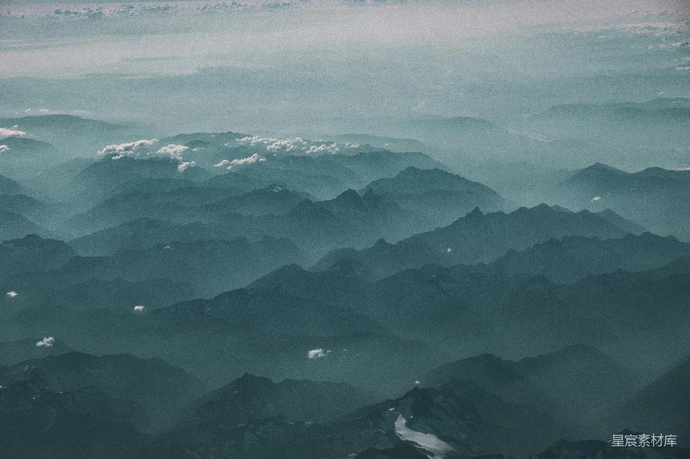 高清摄影  一座山脉的景观