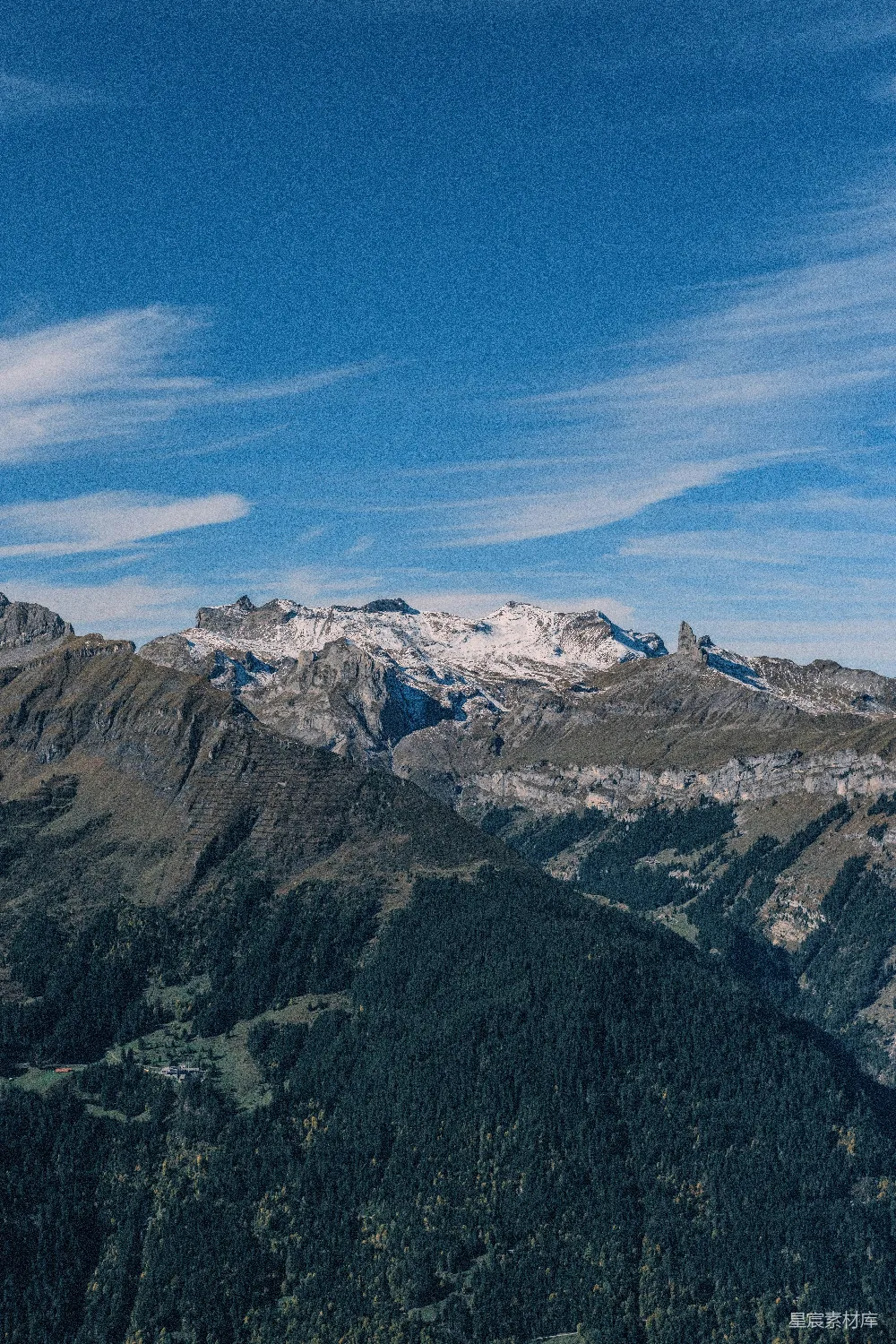 高清摄影  蓝天下的雪山