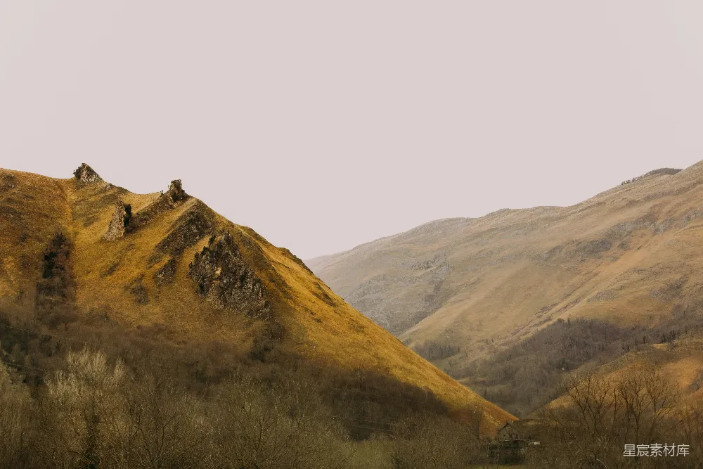 高清摄影  远处山脉的美景