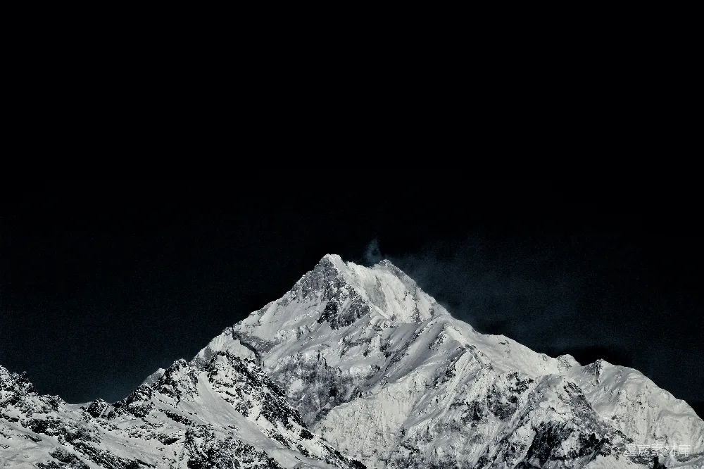高清摄影  雪山尖峰