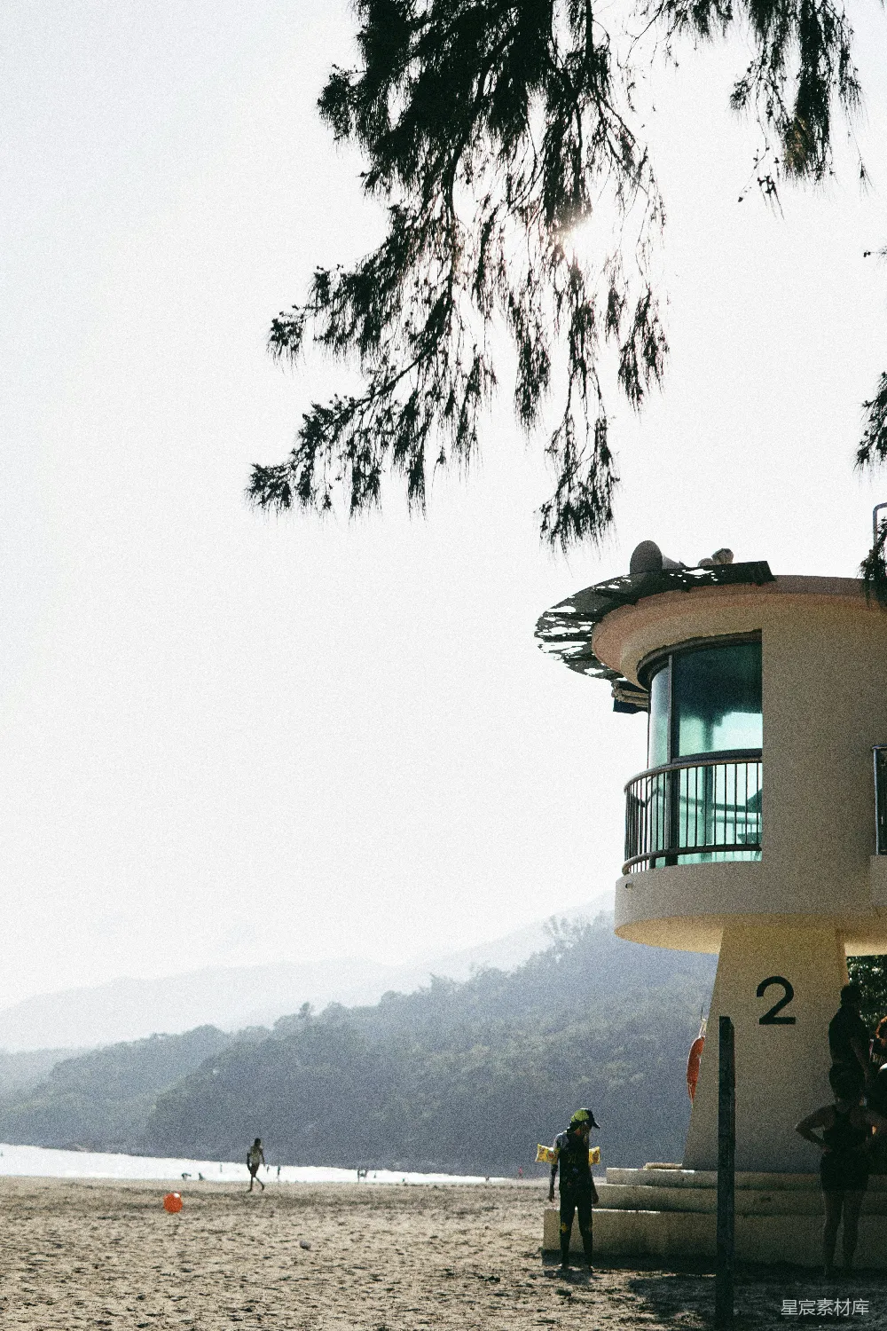 高清摄影  白天，绿色的树靠近白色和棕色的混凝土建筑。