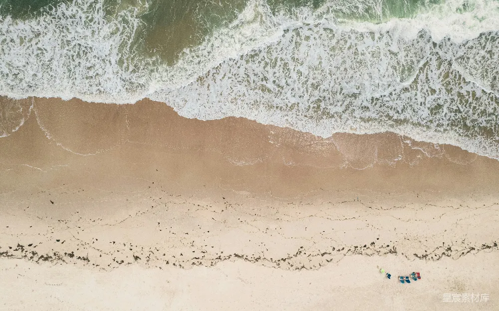 高清摄影 自然 壁纸 旅行 海洋波浪的空中俯瞰图