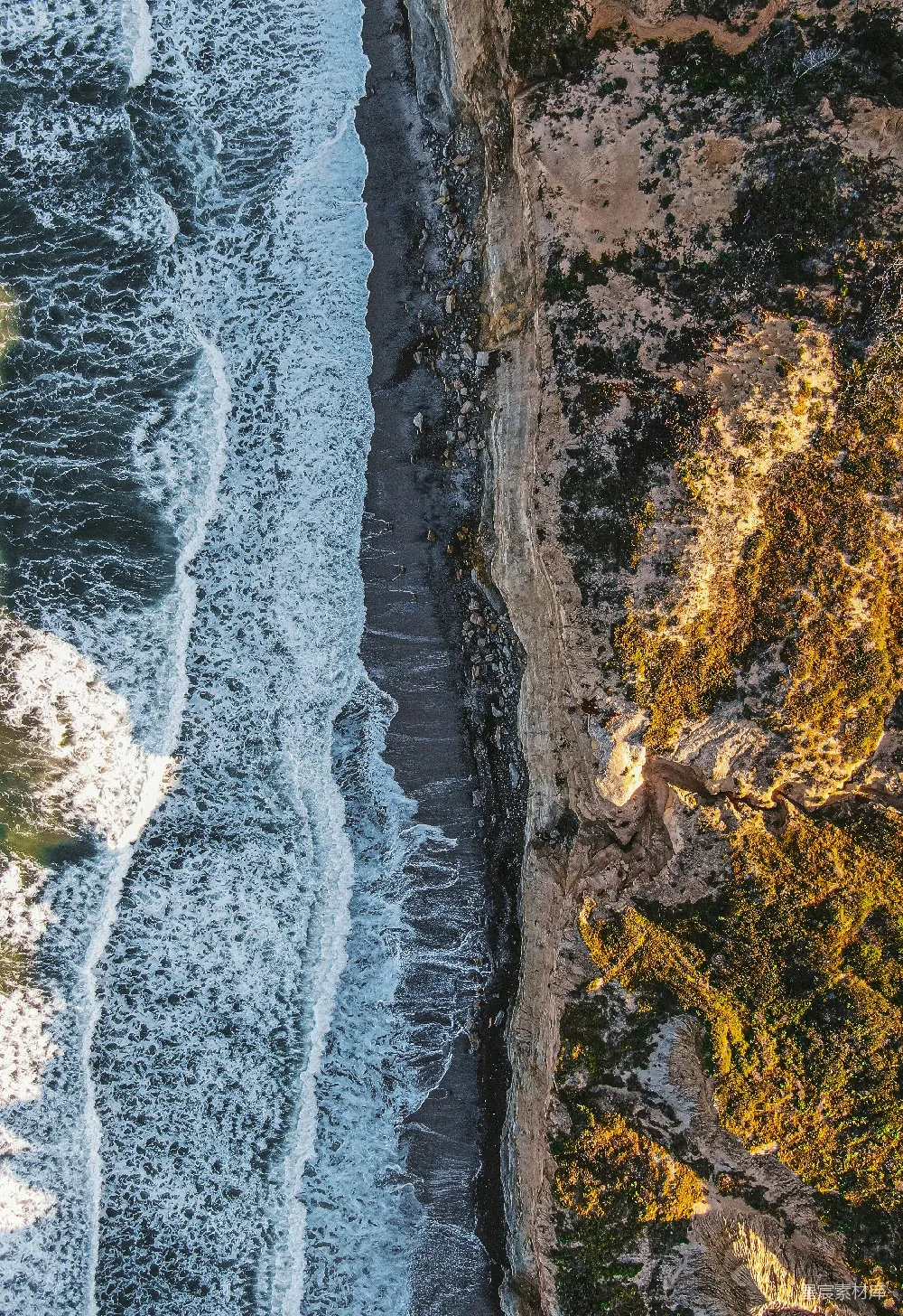 高清摄影  从鸟瞰视角看海滩和海洋