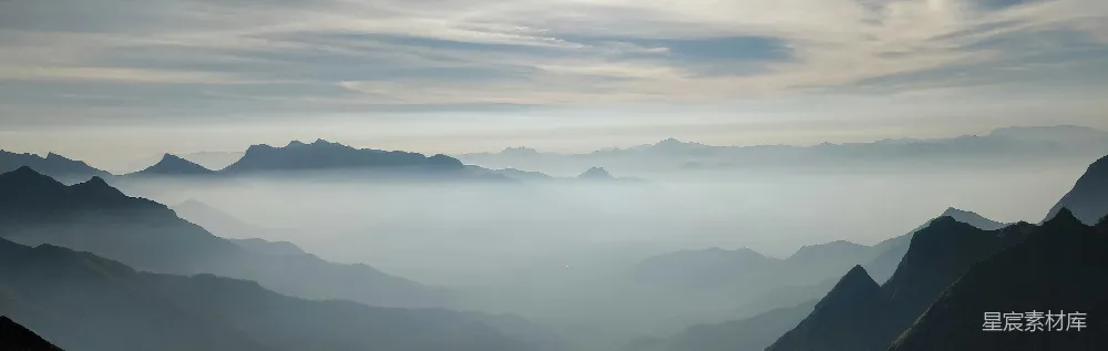高清摄影 自然 壁纸 白天白云下的群山