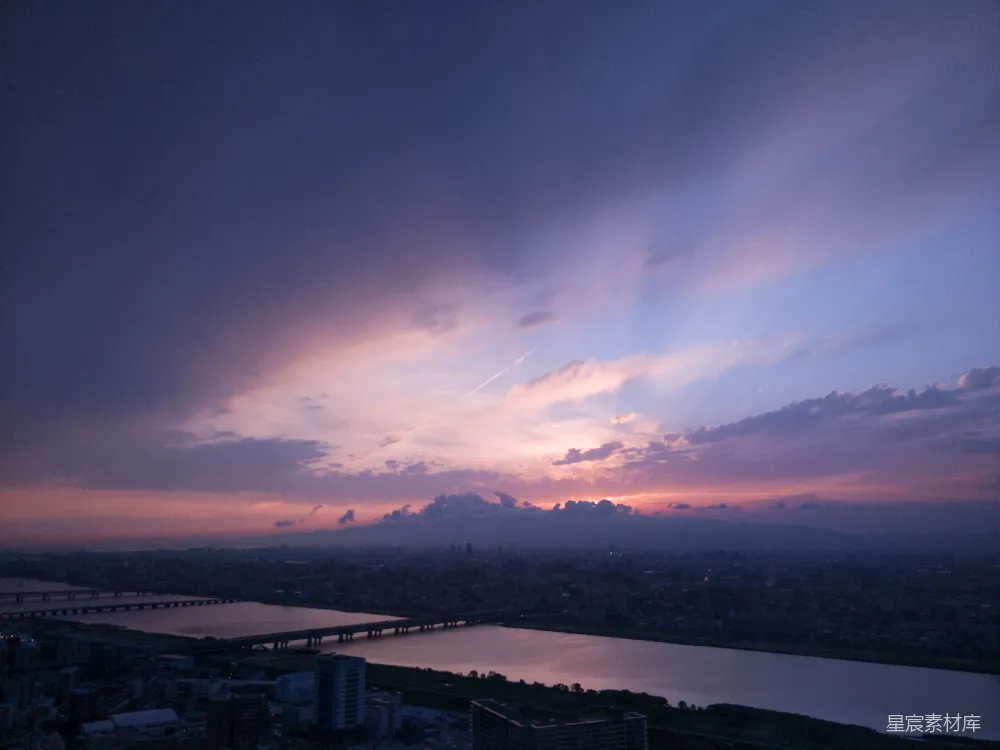 高清摄影  黄金时段的城市