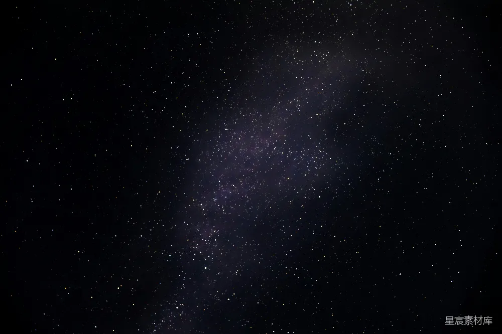 高清摄影  一片漆黑的夜空中，繁星点点