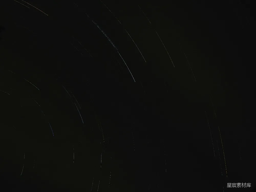 高清摄影  夜晚天空中的星轨