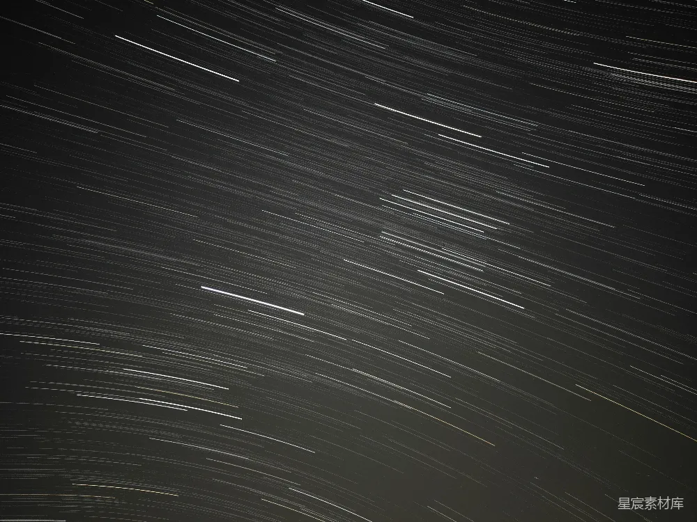 高清摄影  夜空中有许多星星。