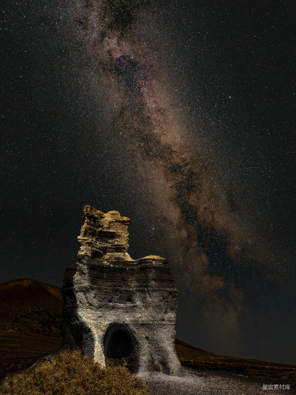高清摄影  一个星空璀璨的夜空