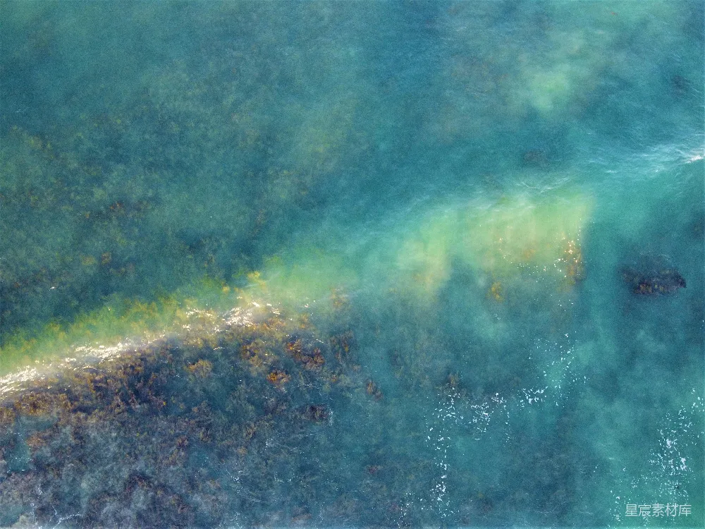 高清摄影  空中俯瞰一片水域