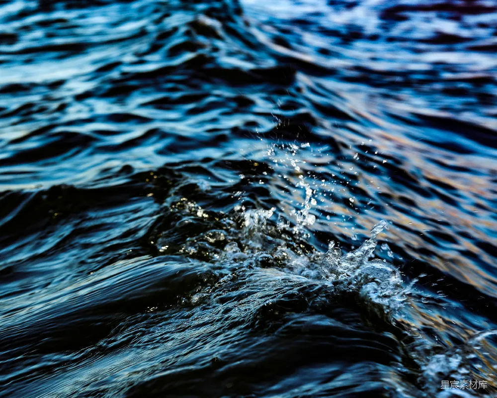 高清摄影  水中的波浪特写