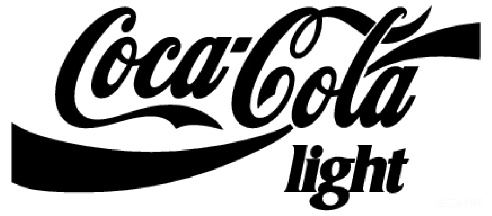 元素素材 饮料 复古风格 食品和饮料 可口可乐Coca-Cola Light标志