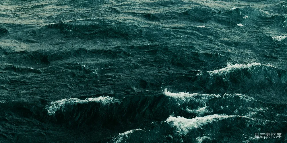 高清摄影  白天海浪拍打海岸的景象