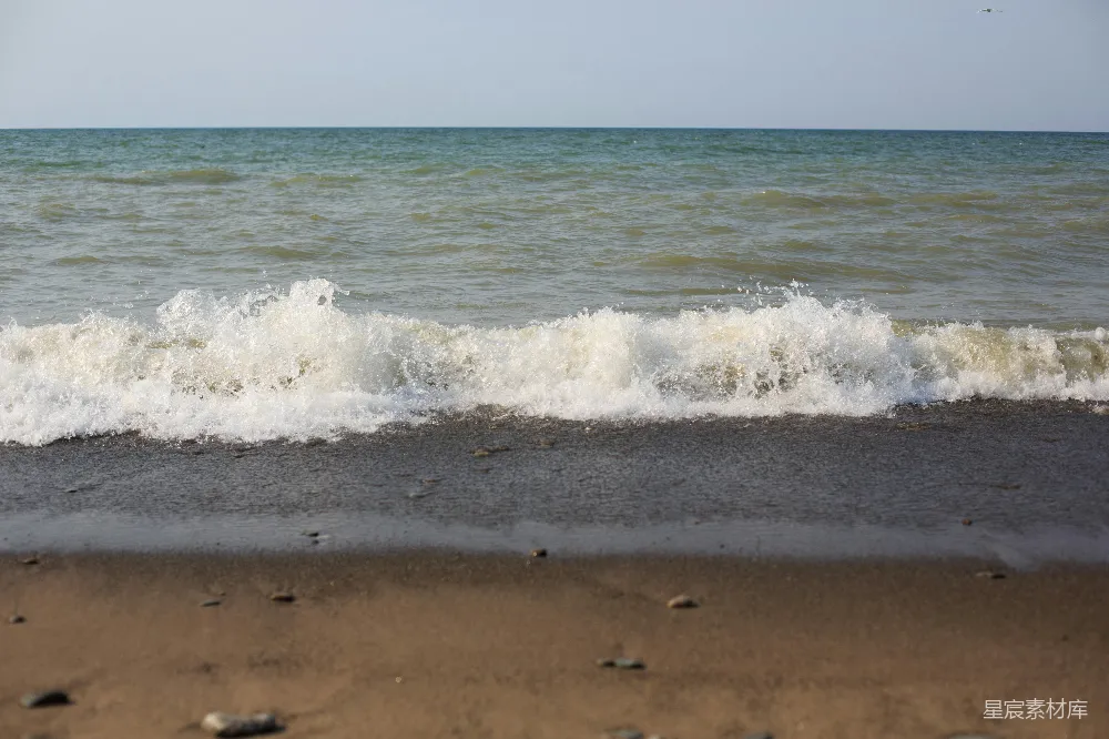 高清摄影  从海滩上看海景