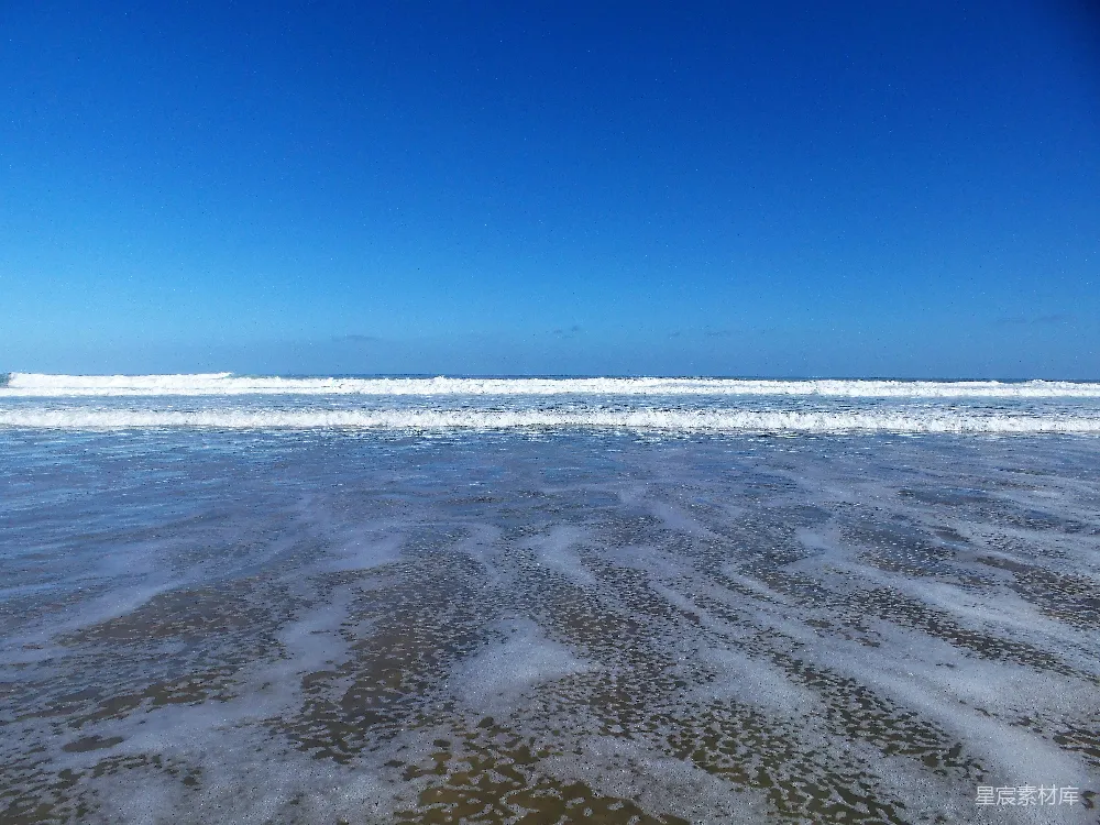 高清摄影  从海滩上看海景