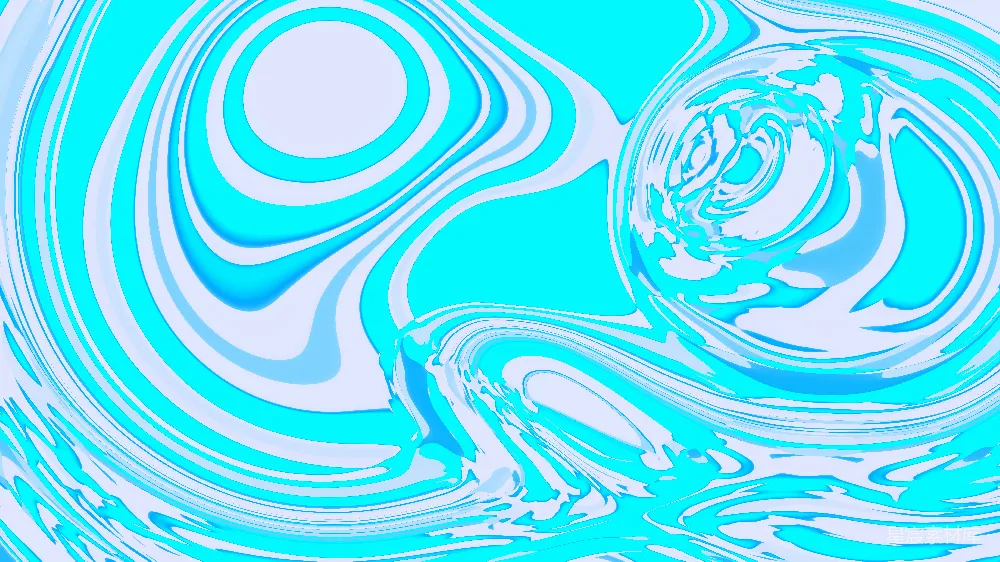 高清摄影  蓝白相间的流动艺术。