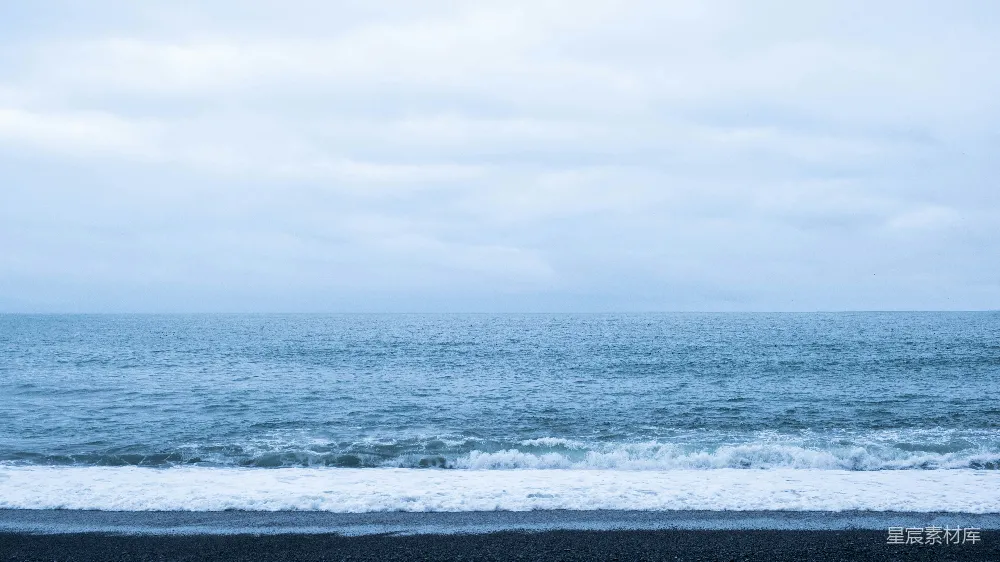高清摄影  从海滩上看海景