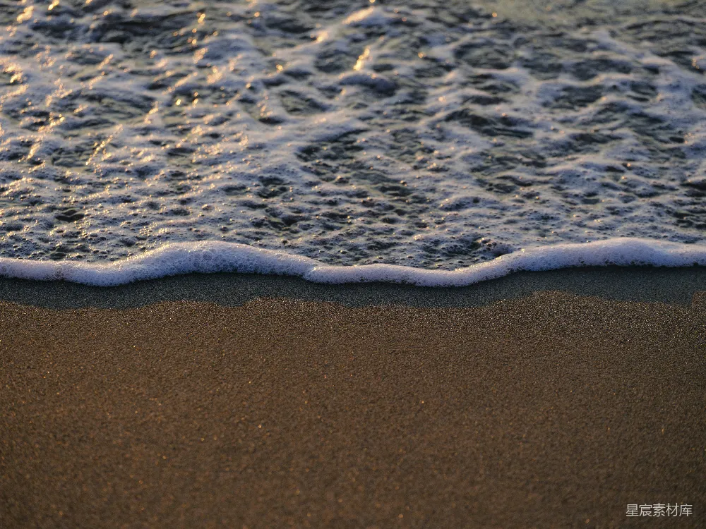 高清摄影  海滩上的波浪